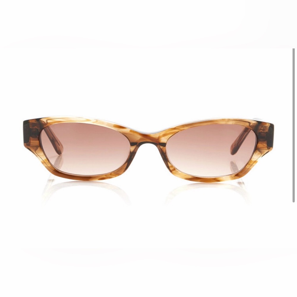 Tortoise Cat Eye Sunglasses - Light Brown Frame with Brown Gradient Lenses